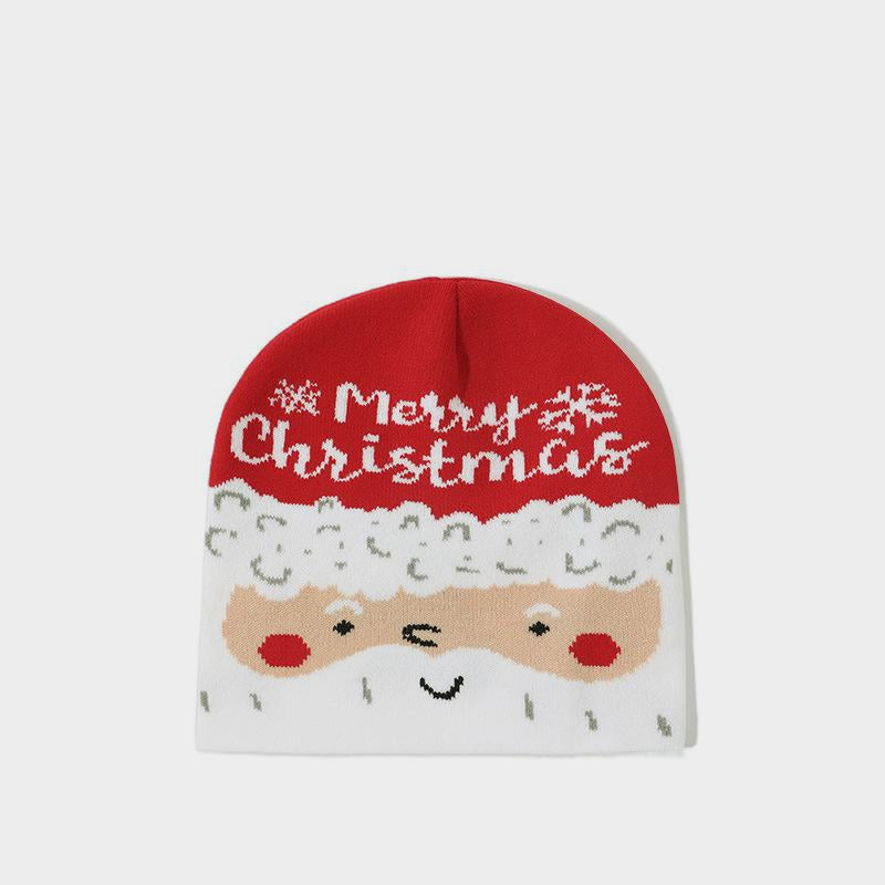 Christmas woolen knitted hat for warmth and cold protection