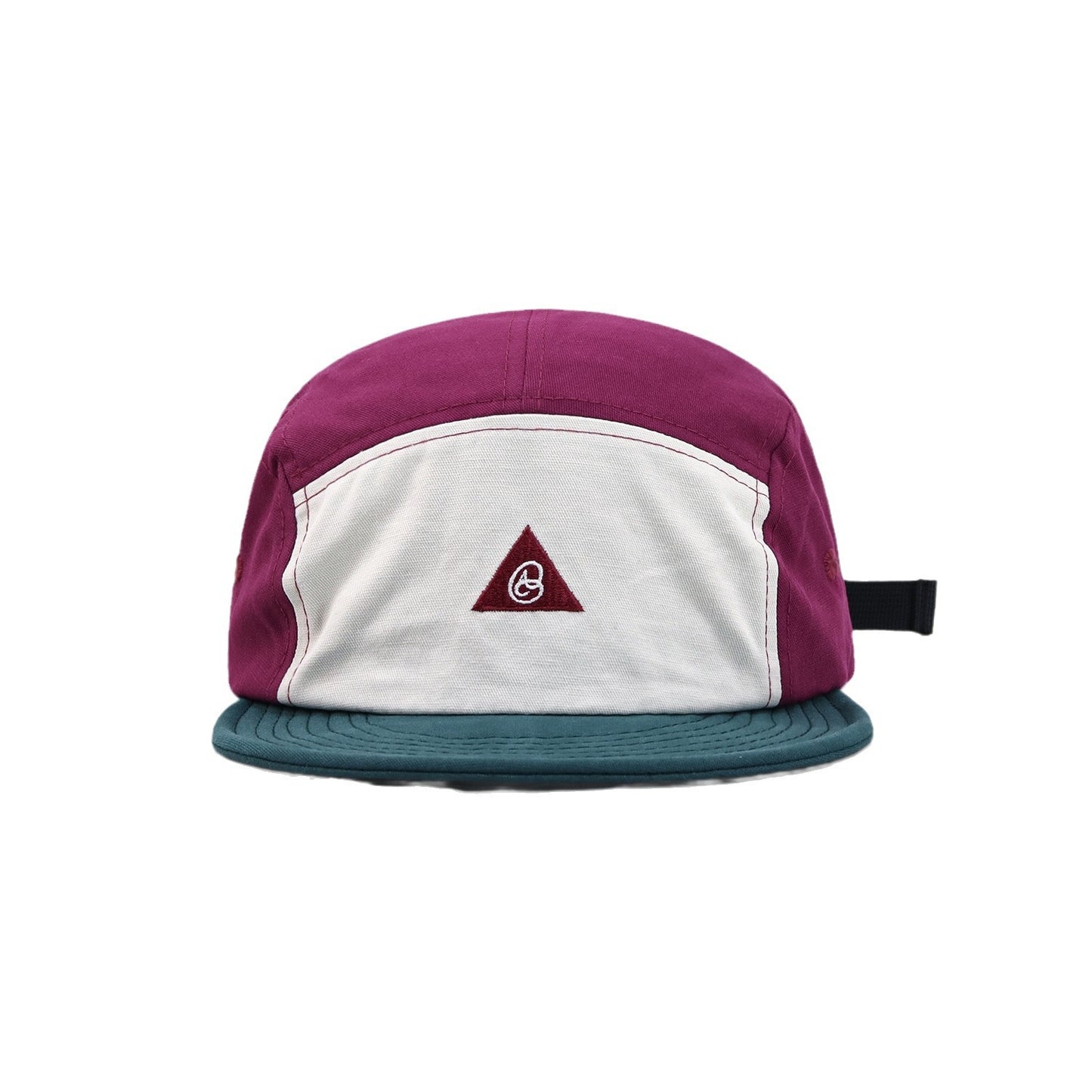 Casquette à 5 panneaux à visière souple et coutures contrastées