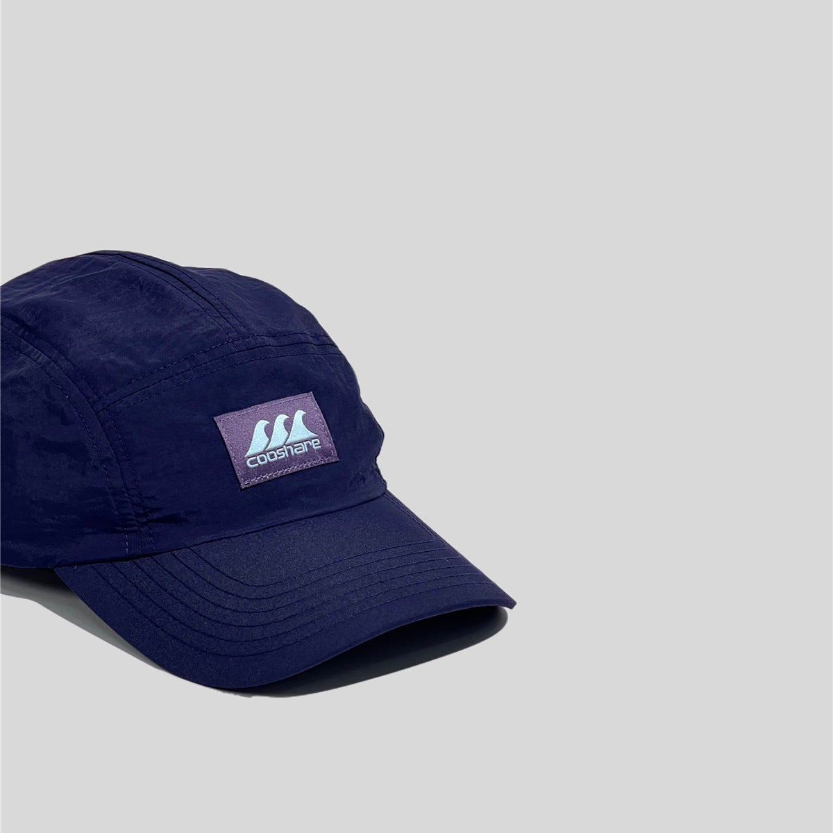 Casquette à 5 panneaux à séchage rapide et légère, de couleur assortie