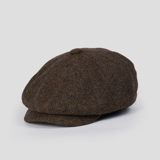 Thin Woolen 60% Wool High-End Flat Cap
