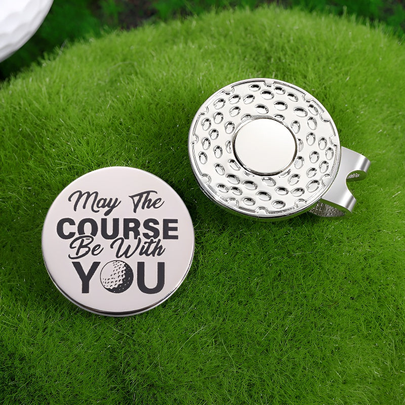 Golf Style Magnetic Metal Hat Clip Detachable Magnetic Round Ball Position Marker