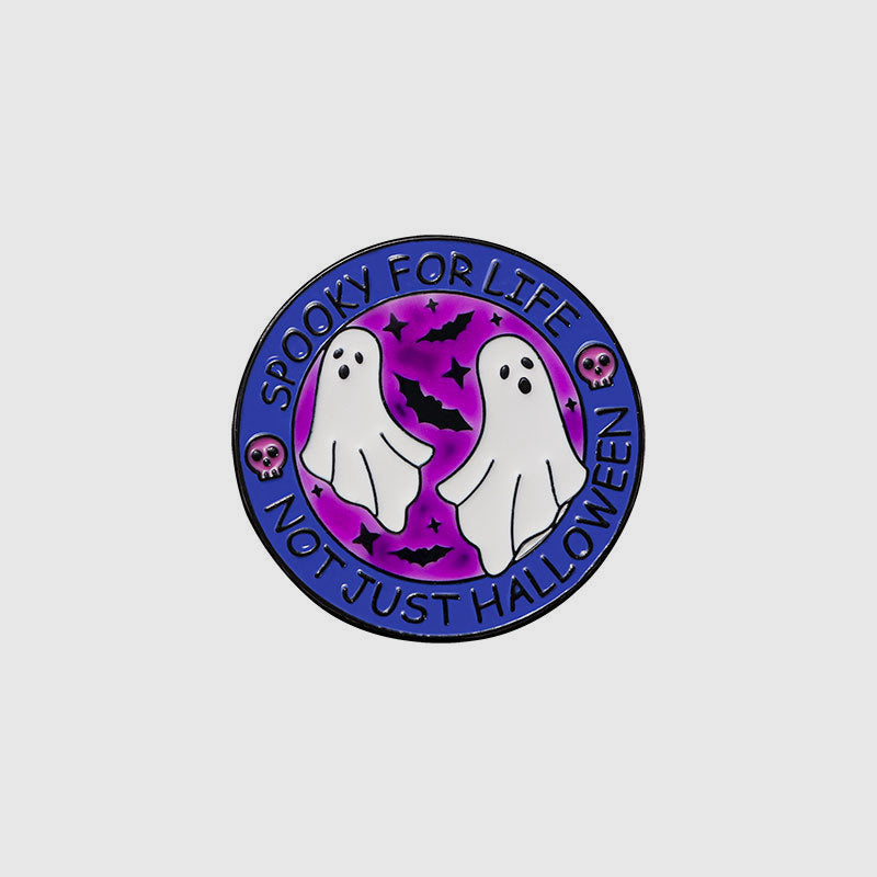 Halloween Luminous Badge Alloy Fluorescent Brooch