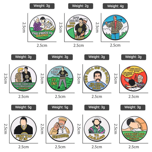 GOLF Metal Magnetic Ball Position Marker Personalized Cherry Blossom Butterfly Crown Golf Hat Clip