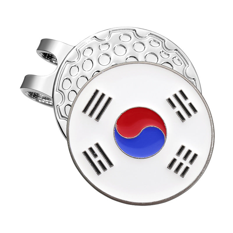 Girl Series Mark GOLF Metal Magnetic Cartoon Ball Position Hat Clip