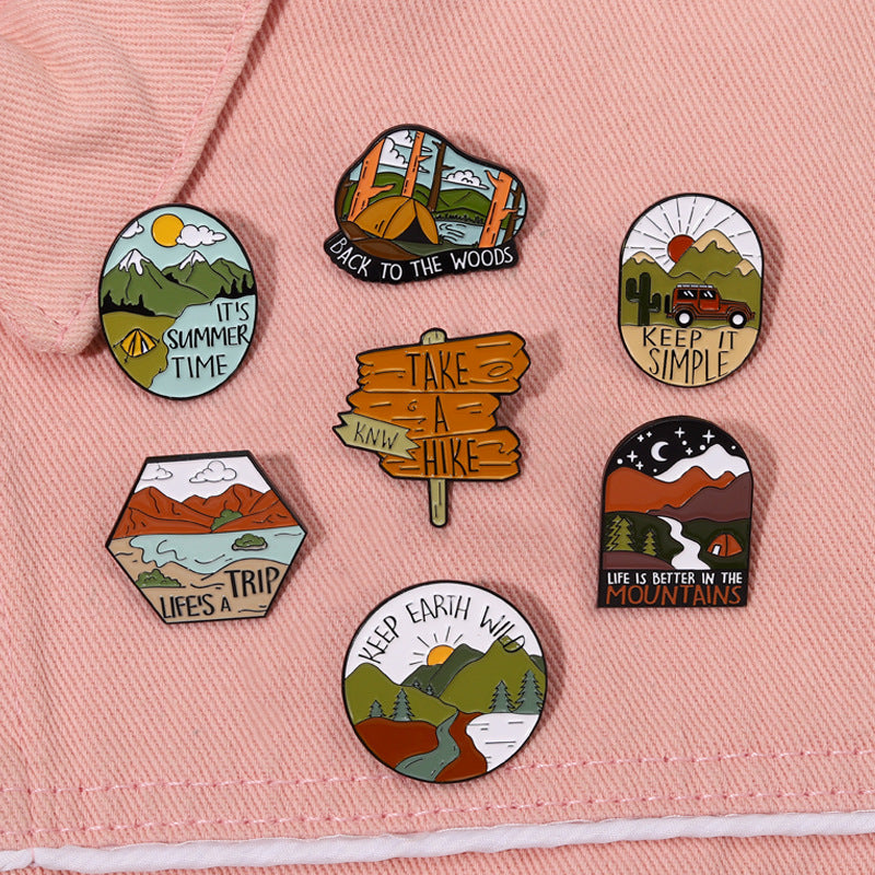 Irregular Badge Accessories Coat Hat Decoration