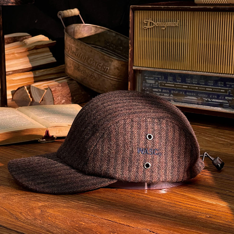 Vintage Workwear Wool Fleece 5 panel Cap