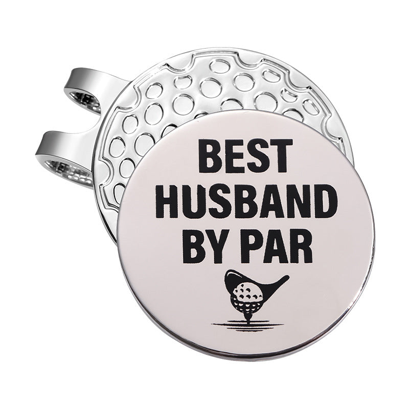 Golf Style Magnetic Metal Hat Clip Detachable Magnetic Round Ball Position Marker