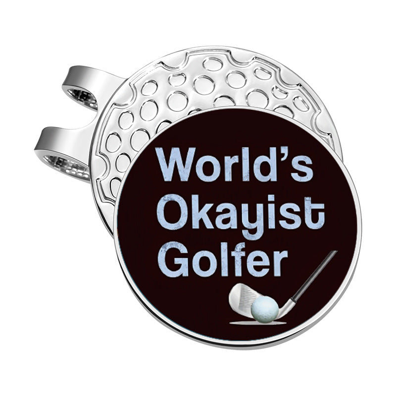 GOLF Metal Magnetic Ball Position Marker Personalized Golf Hat Clip Decoration