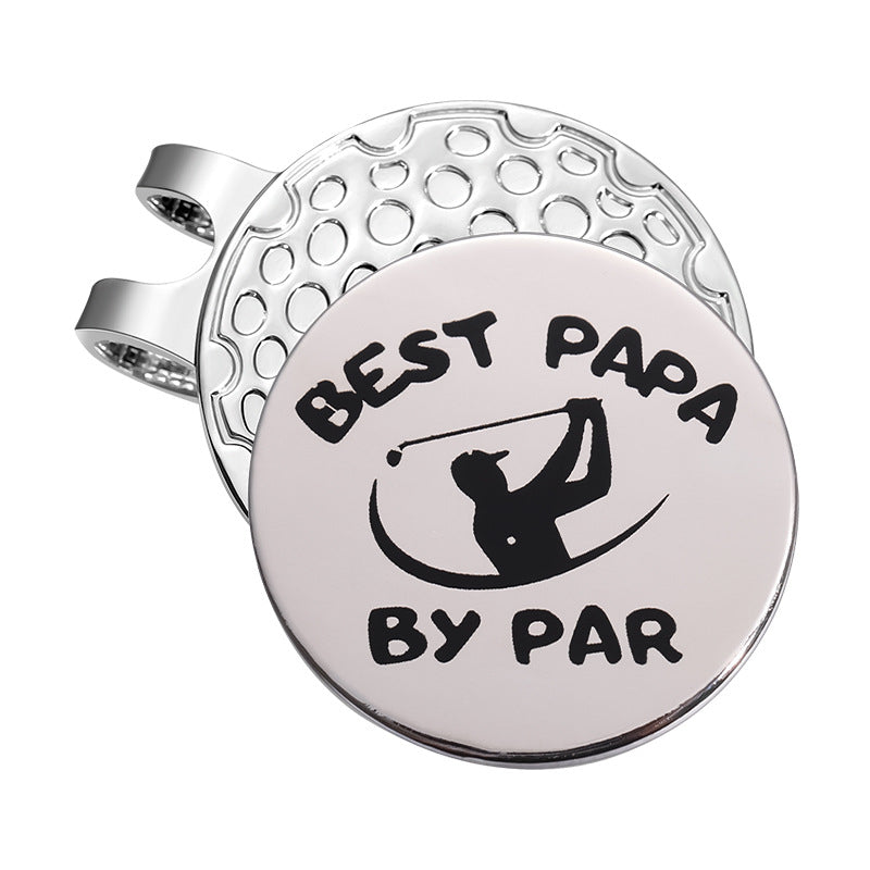 Golf Style Magnetic Metal Hat Clip Detachable Magnetic Round Ball Position Marker