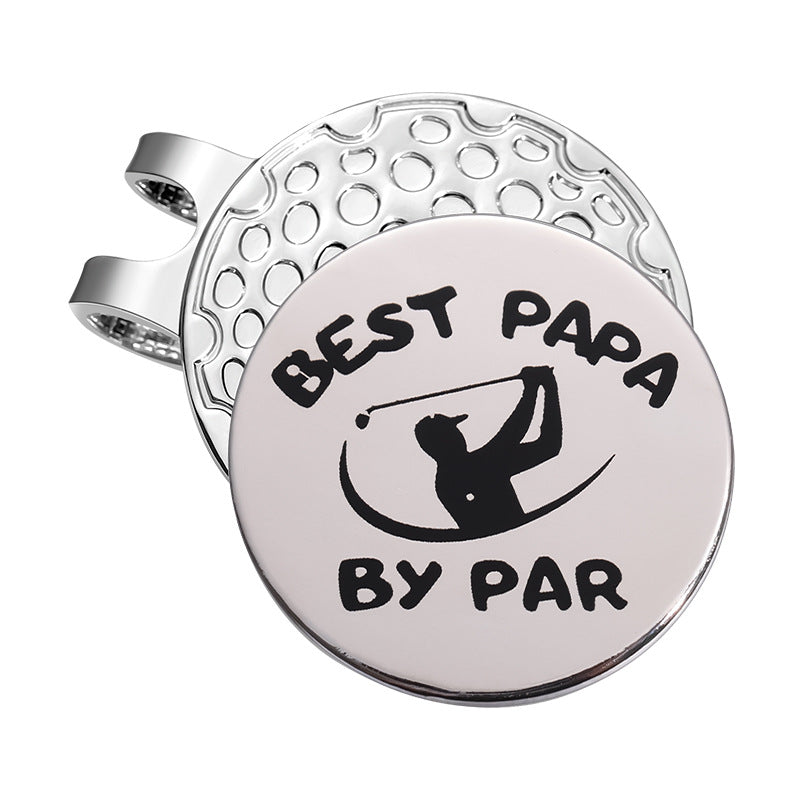 Golf Style Magnetic Metal Hat Clip Detachable Magnetic Round Ball Position Marker