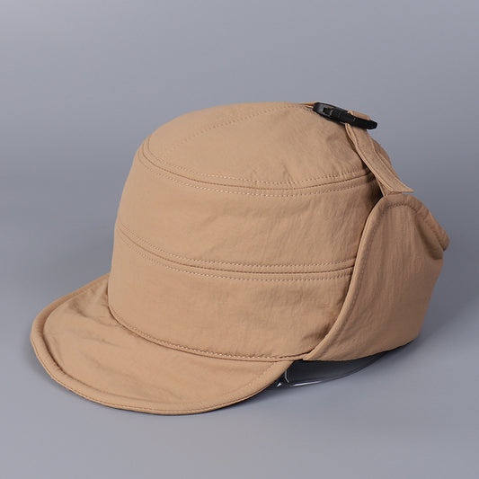 Nylon Waterproof Warm Thickened Ear Protection Hat