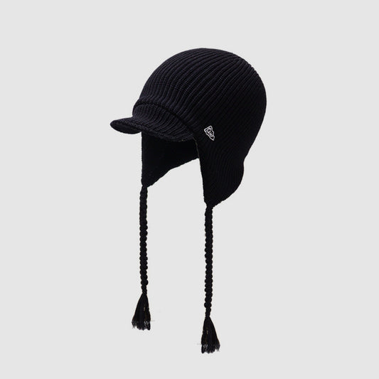 Cycling & Commute Knitted Tassel Ear Flap Hat