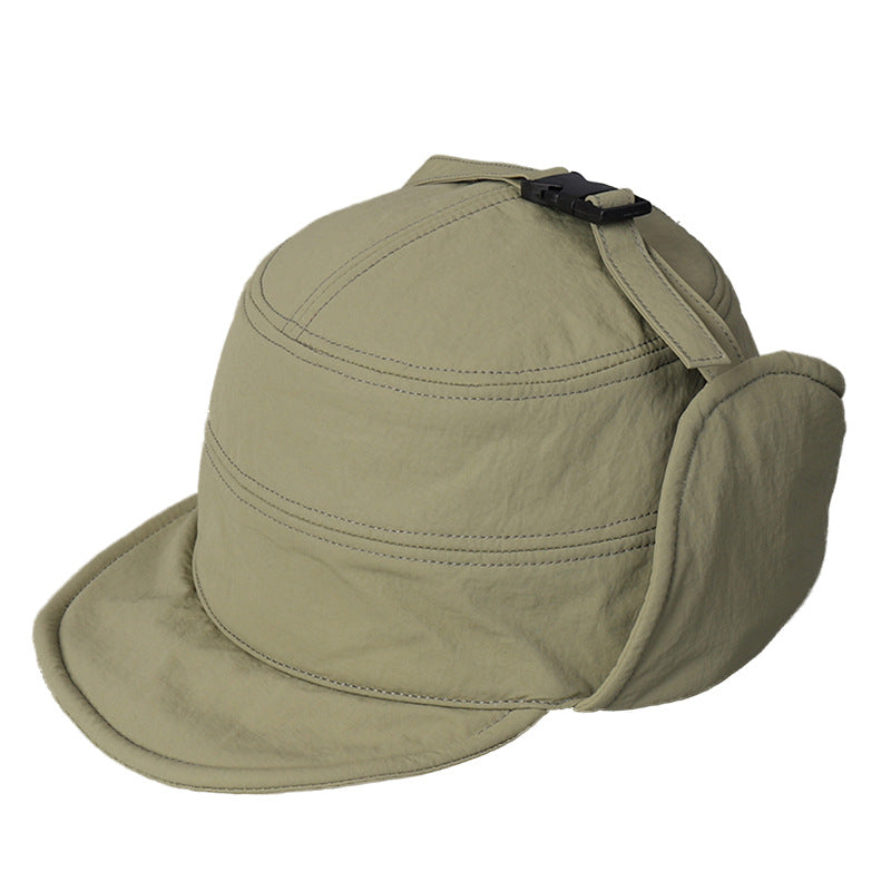 Nylon Waterproof Warm Thickened Ear Protection Hat