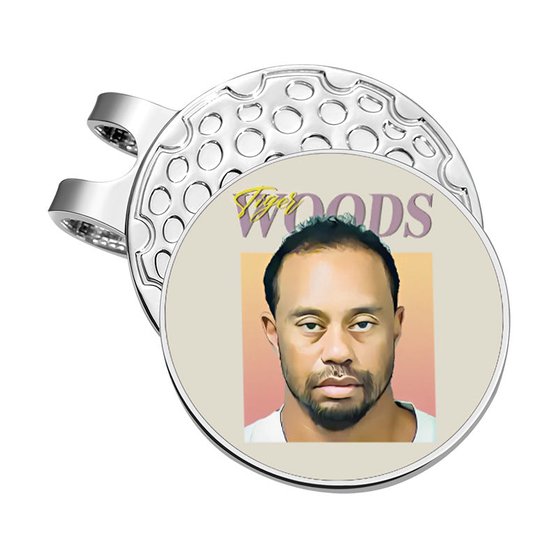 GOLF Metal Magnetic Ball Position Marker Personalized Golf Hat Clip Decoration