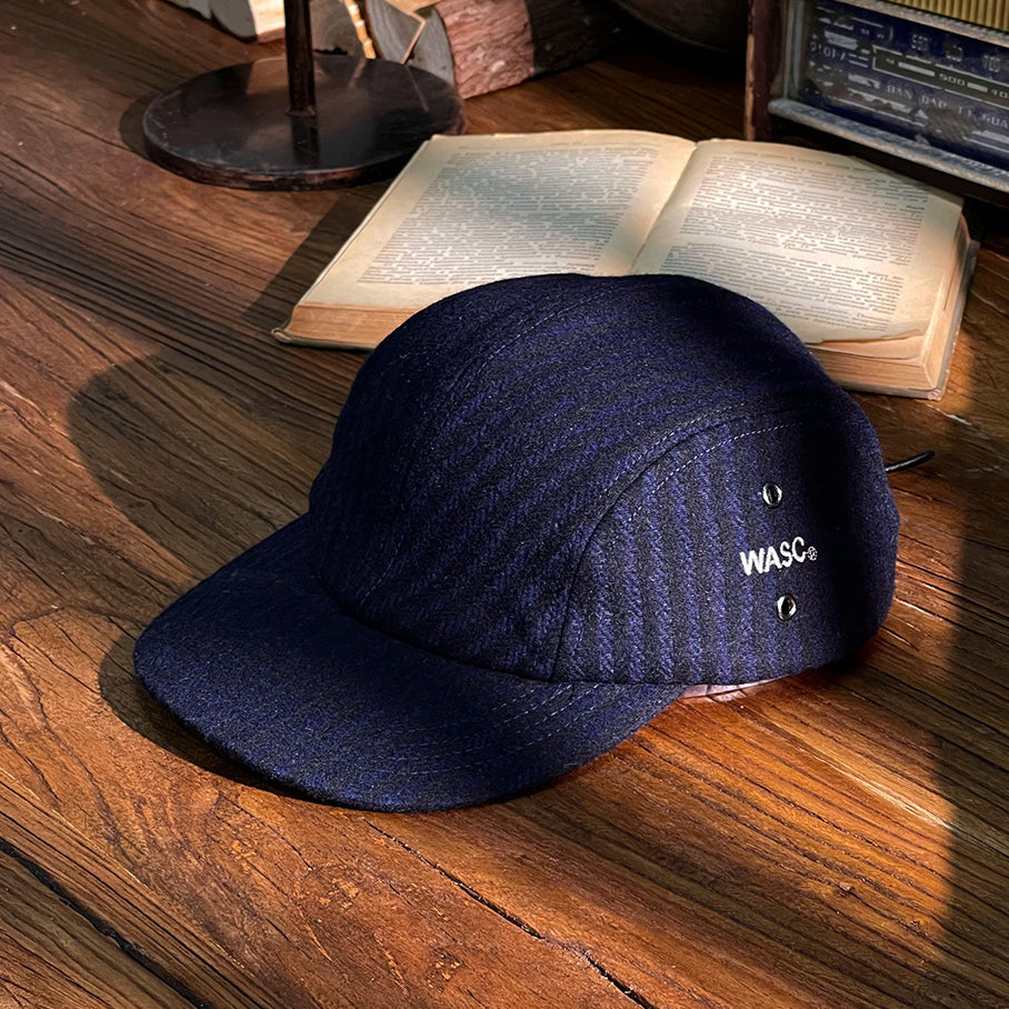 Vintage Workwear Wool Fleece 5 panel Cap