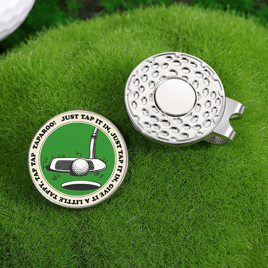 Golf Marker Metal Detachable Cartoon Ball Position Cap Clip