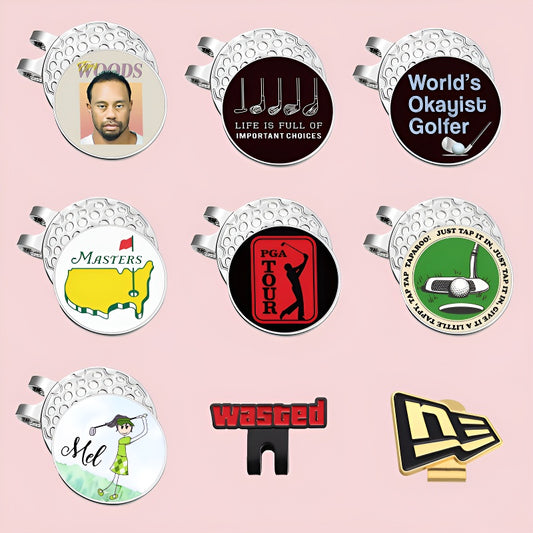 GOLF Metal Magnetic Ball Position Marker Personalized Golf Hat Clip Decoration