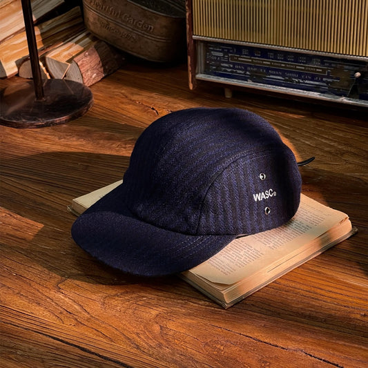 Vintage Workwear Wool Fleece 5 panel Cap