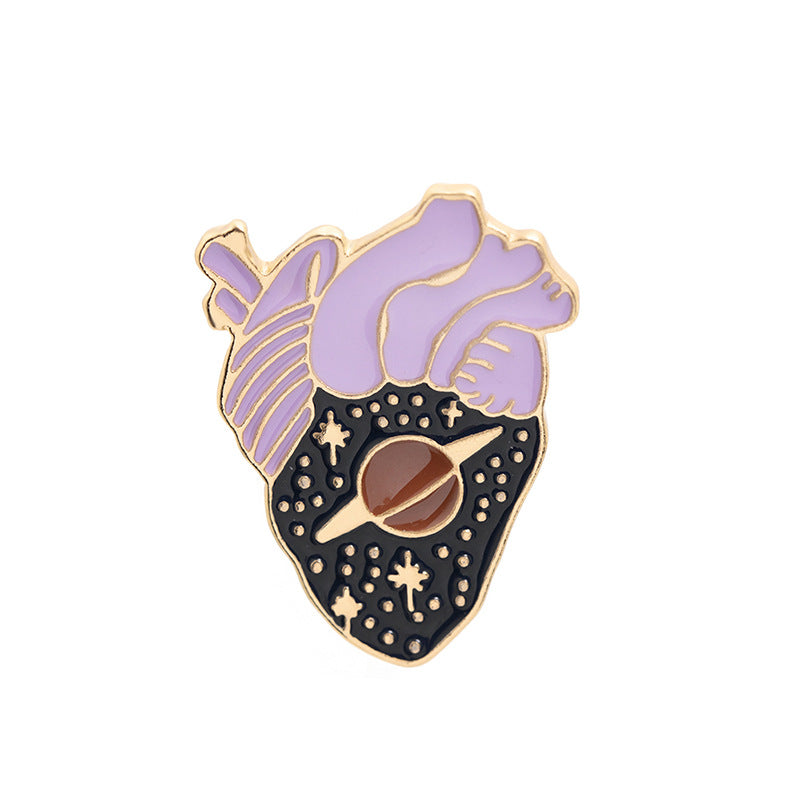Exaggerated Heart Brooch