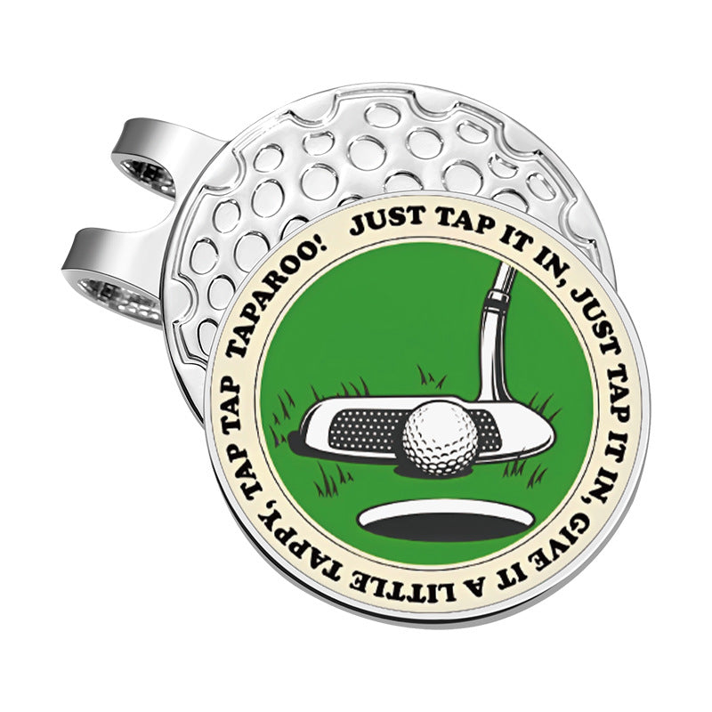 Golf Marker Metal Detachable Cartoon Ball Position Cap Clip