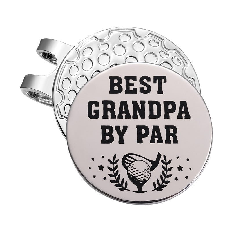Golf Style Magnetic Metal Hat Clip Detachable Magnetic Round Ball Position Marker