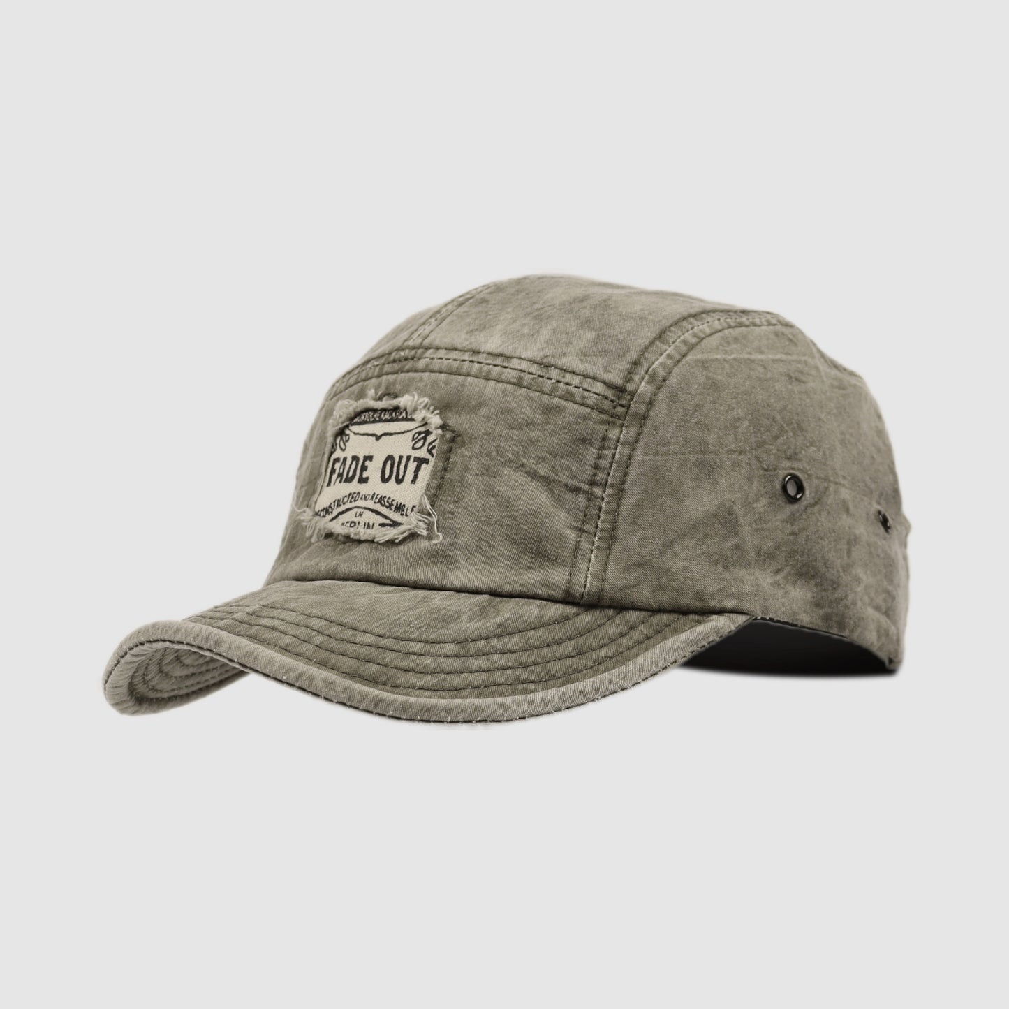 Verwaschene 5-Panel-Kappe mit Batikmuster