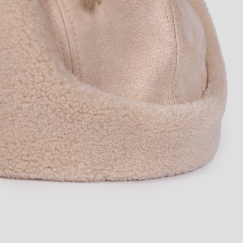 Suede Women's Ear Protection Windproof and Coldproof Hat