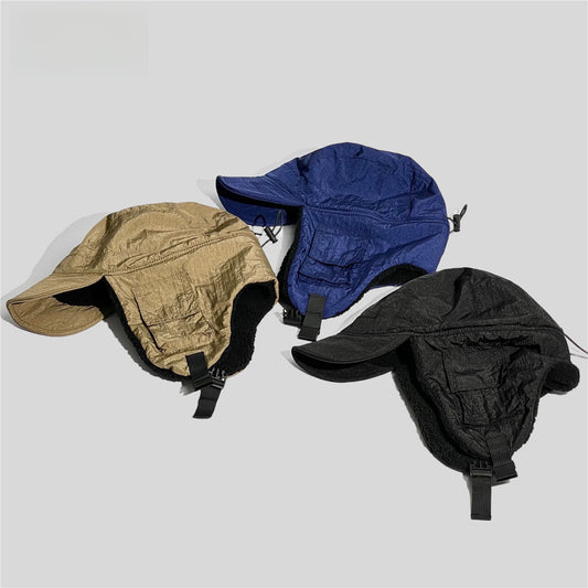 Winter Fleece Hat with Ear Protection – Windproof & Warm for Cycling