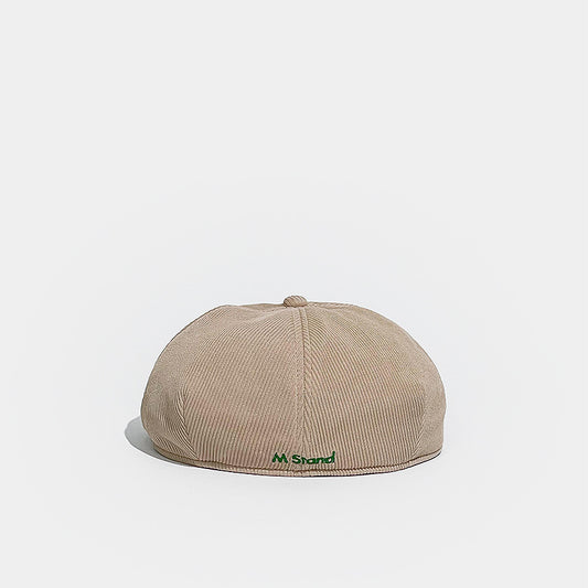Corduroy Solid Color Flat Cap
