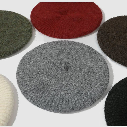 Wool Blend Minimalist Versatile Retro Beret