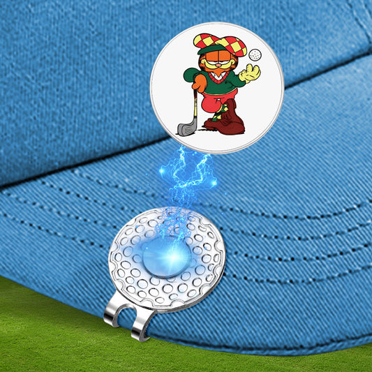 GOLF Metal Magnetic Cartoon Ball Position Marker Hat Clip