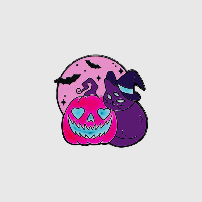 Halloween Luminous Badge Alloy Fluorescent Brooch