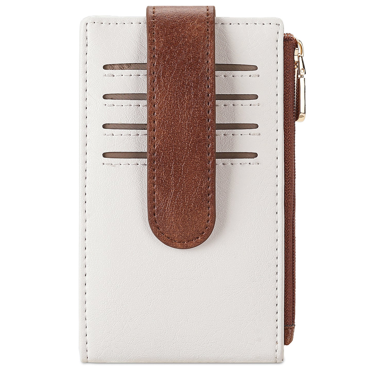 Gift Box Double Zipper Card Holder Multi-Card Slot RFID Anti-Magnetic Card Sleeve Coin Purse