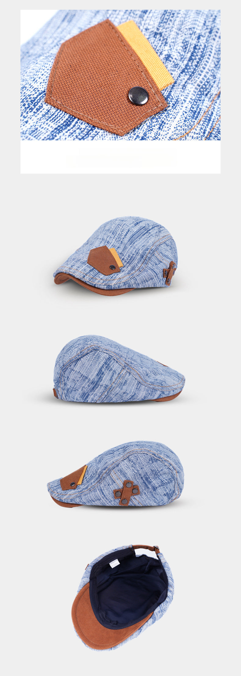 Pocket Design Flat Cap
