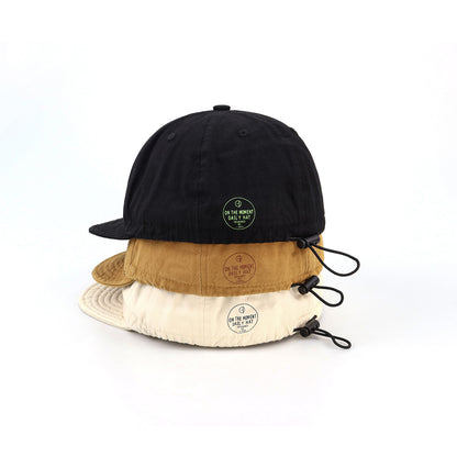 Casquette de baseball en coton lavé avec dessus souple et cordon de serrage