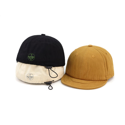 Casquette de baseball en coton lavé avec dessus souple et cordon de serrage