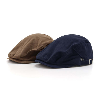Casquette plate réversible à cordon de serrage et bouton