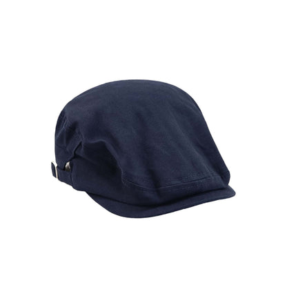 Casquette plate réversible à cordon de serrage et bouton