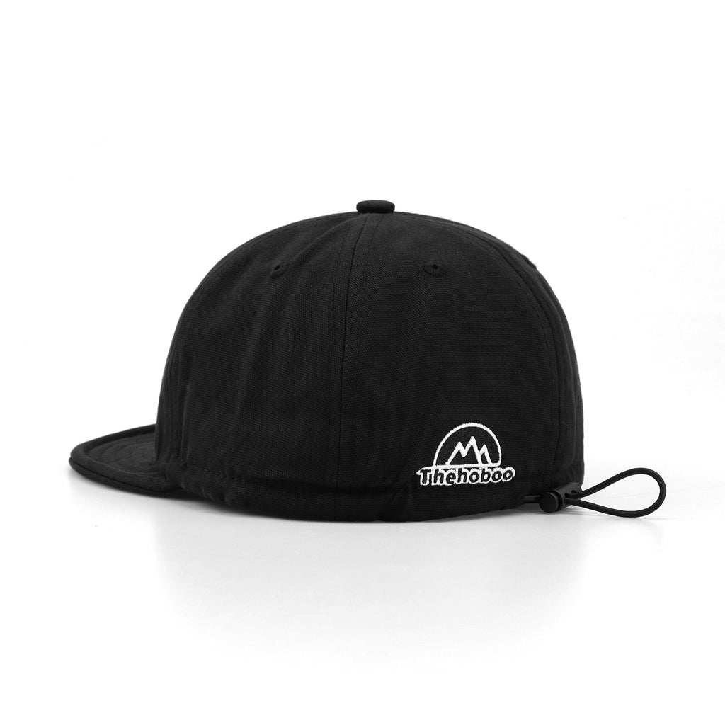 Short Brim Drawstring Baseball Cap