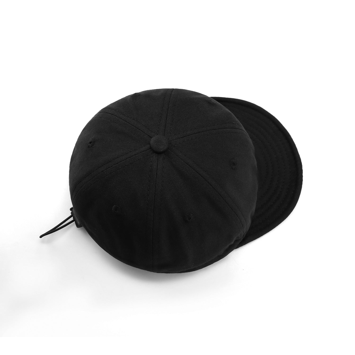 Short Brim Drawstring Baseball Cap