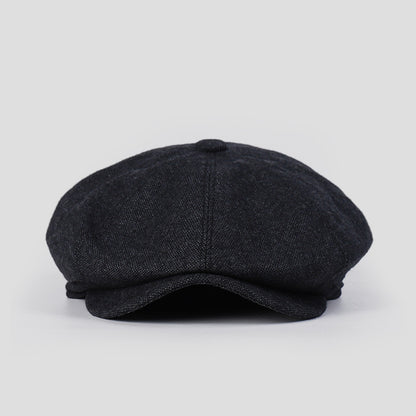 Thin Woolen 60% Wool High-End Flat Cap