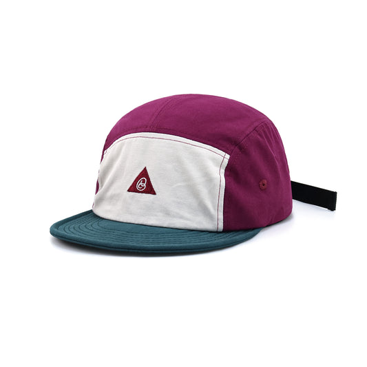Stitching Contrast Color Soft Brim 5 Panel Cap