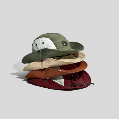 Outdoor Hiking Hat Camping Sun Protection Hat Quick-Dry Western Cowboy Fisherman Hat
