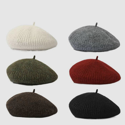 Wool Blend Minimalist Versatile Retro Beret