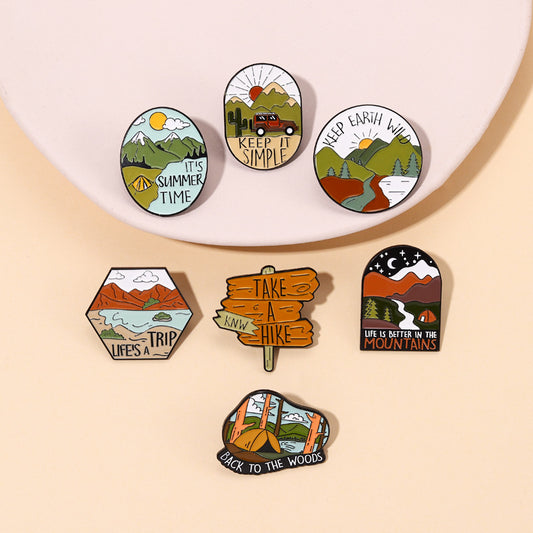 Irregular Badge Accessories Coat Hat Decoration