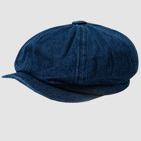 Autumn and winter cotton solid color simple flat cap