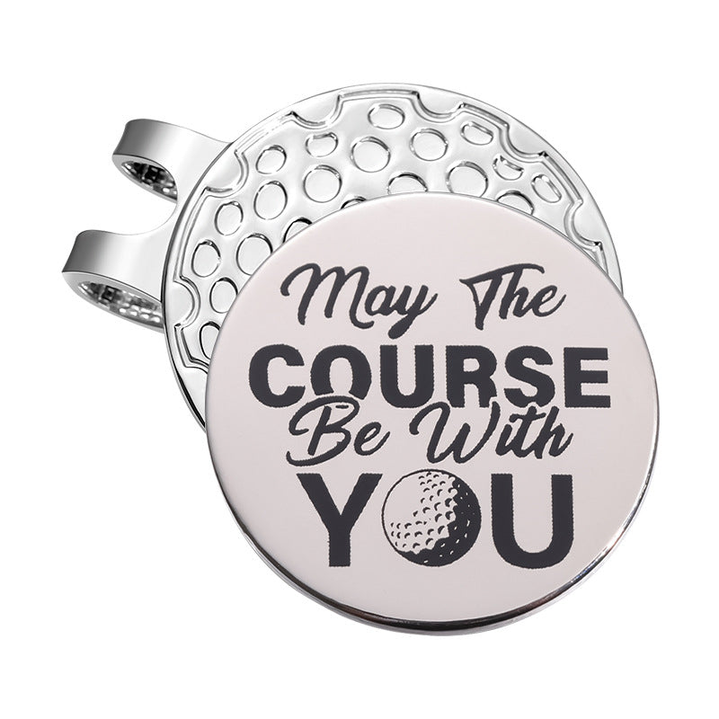 Golf Style Magnetic Metal Hat Clip Detachable Magnetic Round Ball Position Marker