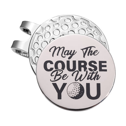 Golf Style Magnetic Metal Hat Clip Detachable Magnetic Round Ball Position Marker