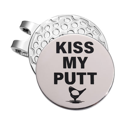 Golf Style Magnetic Metal Hat Clip Detachable Magnetic Round Ball Position Marker