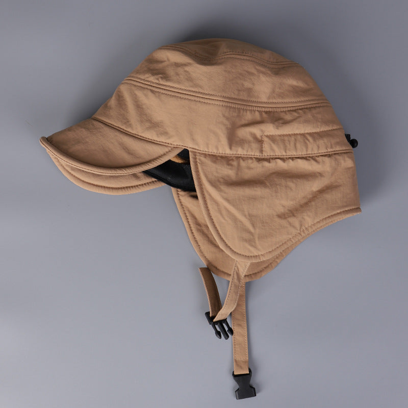 Nylon Waterproof Warm Thickened Ear Protection Hat